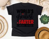World's Greatest Farter I Mean Father graphic tee in Black