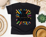 I'm Back Pencils Graphic Tee graphic tee in Black