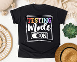 Testing Mode On graphic tee in Black