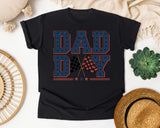 Dad Day Navy graphic tee in Black