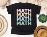 Math Math Math Stacked graphic tee in Black