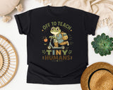 Off To Teach Tiny Humans Frog graphic tee in Black