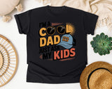 I'm A Cool Dad Just Ask My Kids White graphic tee in Black