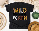 Wild About Math graphic tee in Black