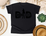Dad Loading White graphic tee in Black