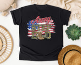 Army Step Dad graphic tee in Black