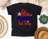 Star Spangled And Sassy graphic tee in Black