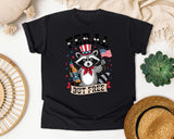 Feral But Free graphic tee in Black