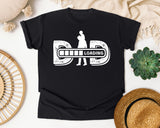 Dad Loading White 2 graphic tee in Black