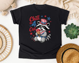 Chill The 4 Out Grey graphic tee in Black