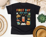 First Day Best Day graphic tee in Black