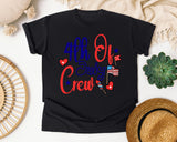4th Of July Crew graphic tee in Black