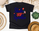 Shake Your Sparkler Navy graphic tee in Black