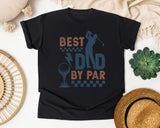 Best Dad By Par Grey graphic tee in Black