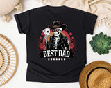 Best Dad Black graphic tee in Black