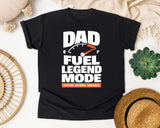 Dad Fuel Legend Mode White graphic tee in Black