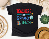 Teachers Gonna Teach Globe graphic tee in Black
