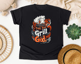 Dad Bod Grill God Brown graphic tee in Black