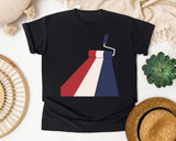 Patriotic Paint Roller graphic tee in Black