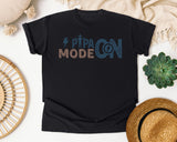Papa Mode On Grey graphic tee in Black