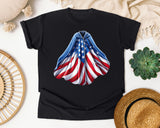 American Flag Cape graphic tee in Black