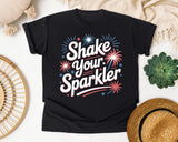 Shake Your Sparkler White 2 graphic tee in Black