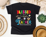 Blessed Teacher Arrow graphic tee in Black