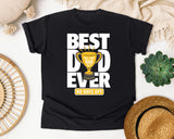 Best Dad Ever No Days Off White graphic tee in Black