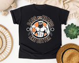 Dads With Beards Are Better Black graphic tee in Black