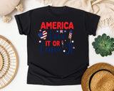 America Love It Or Leave It graphic tee in Black