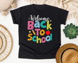 Welcome Back To School Apple graphic tee in Black