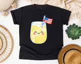 Lemonade With Flag graphic tee in Black