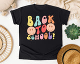 Back To School Smiley graphic tee in Black