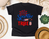 Sparkler Tribe graphic tee in Black