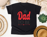 Dad To Be White graphic tee in Black