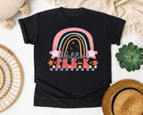 Hello Pre-K Rainbow graphic tee in Black