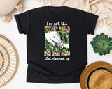 I'm Not The Step Dad I'm The Dad That Stepped Up graphic tee in Black