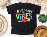 First Grade Vibes Marquee graphic tee in Black