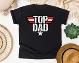 Top Dad graphic tee in Black