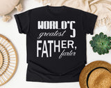 World's Greatest Father Farter Classic graphic tee in Black