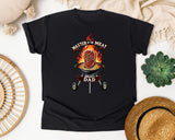 Master Of The Meat Dad Brown 2 graphic tee in Black