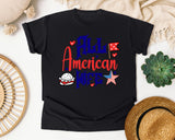 All American Wife graphic tee in Black