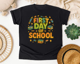 First Day Of School Marquee graphic tee in Black