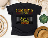 I Am Not A Teacher But An Awakener Bold Graphic Tee graphic tee in Black