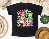 Ready Fur School Puppies graphic tee in Black