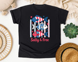 Salty And Free graphic tee in Black