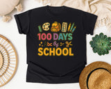 100 Days Abc Of School graphic tee in Black