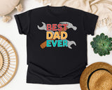 Best Dad Ever Grey 2 graphic tee in Black