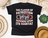 The Flavor Of Patriotism graphic tee in Black