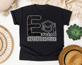 Education Hope Breeds Peace Dark Print Graphic Tee graphic tee in Black